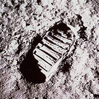 Neil Armstrong - Moon Footprint